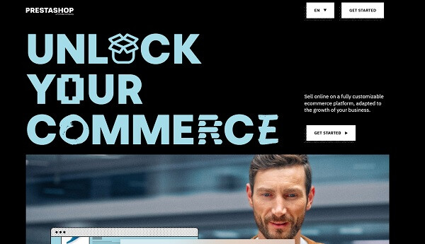 PrestaShop home page