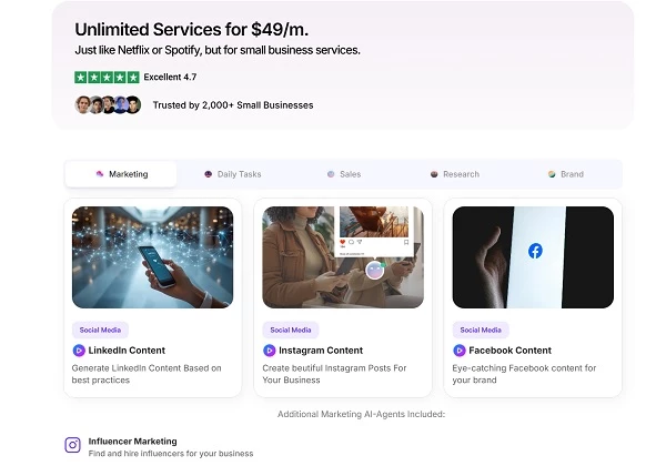 Pricing page of Enso