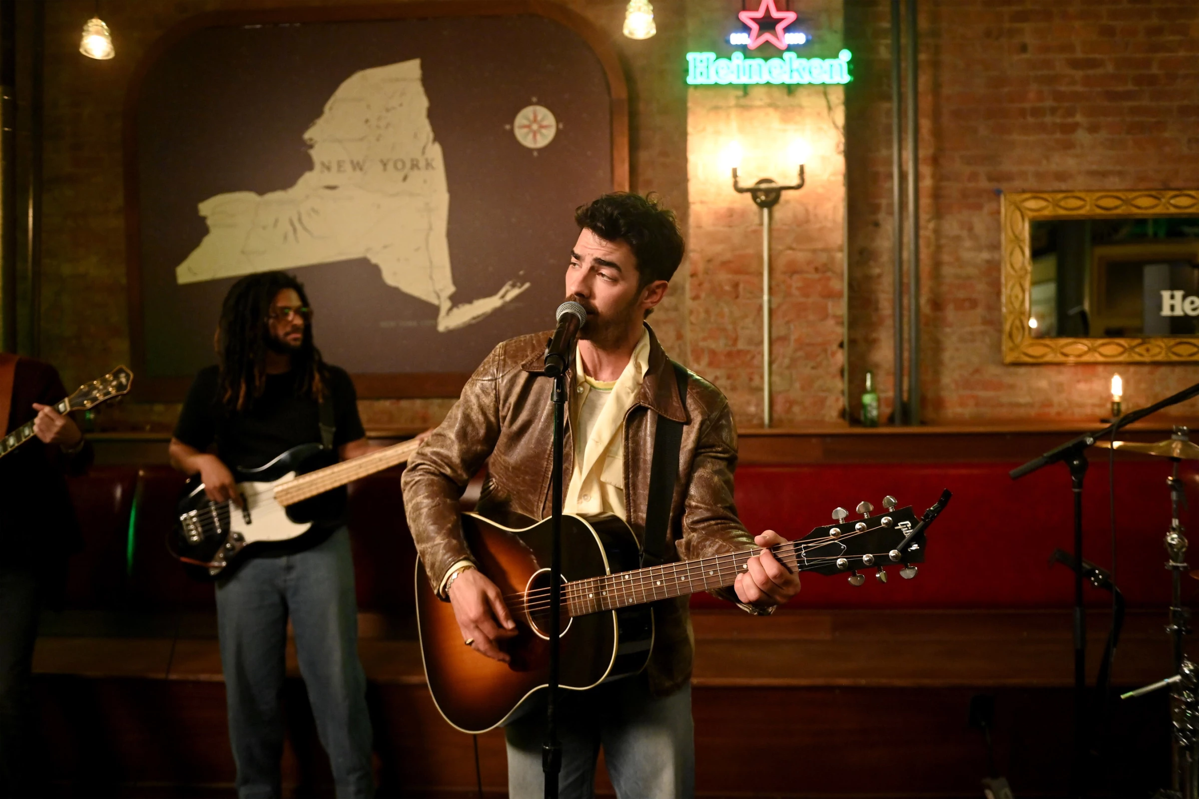 Joe Jonas performs for Heineken