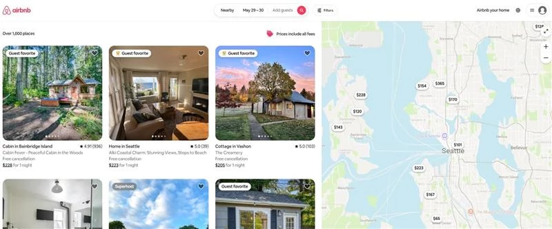 Image showing Airbnb’s AI algorithm in action