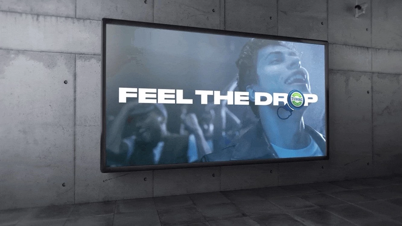 Tuborg's 'Feel the Drop' Digital Billboard