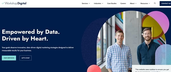 Home page of WorkshopDigital
