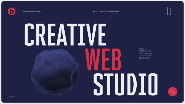Buzzworthy Studio website design.