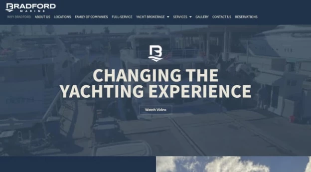 Bradford Marine website design