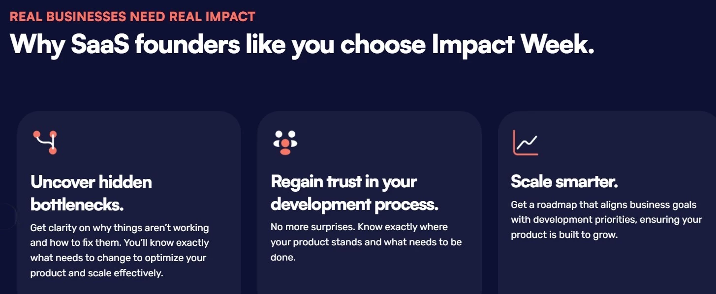 Benefits of Designli’s Impact Week | Source: Designli