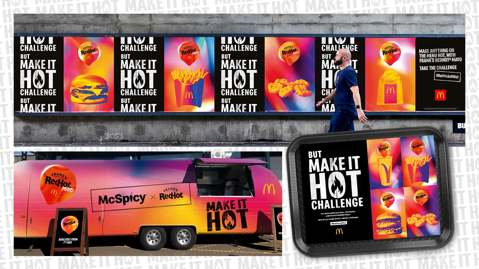 McDonald's x Frank's RedHot Campaign Layouts