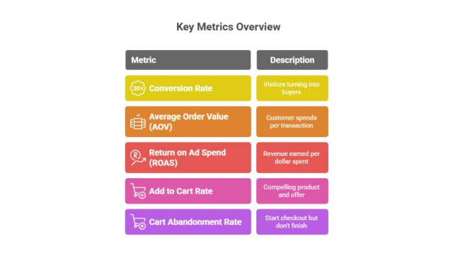 Ecommerce Key Metrics Graphic