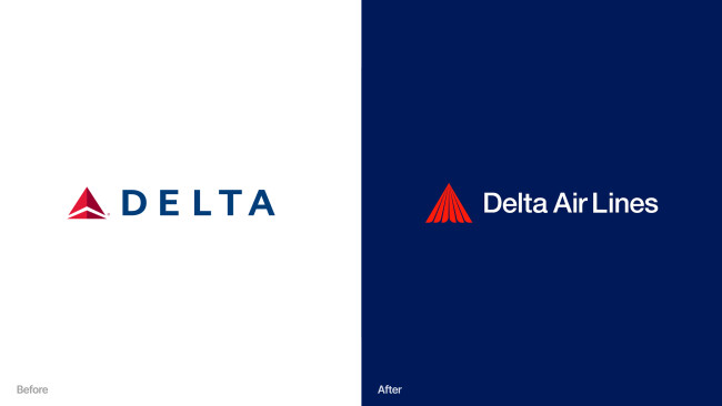 The redesign of the Delta logo by Design4Better
