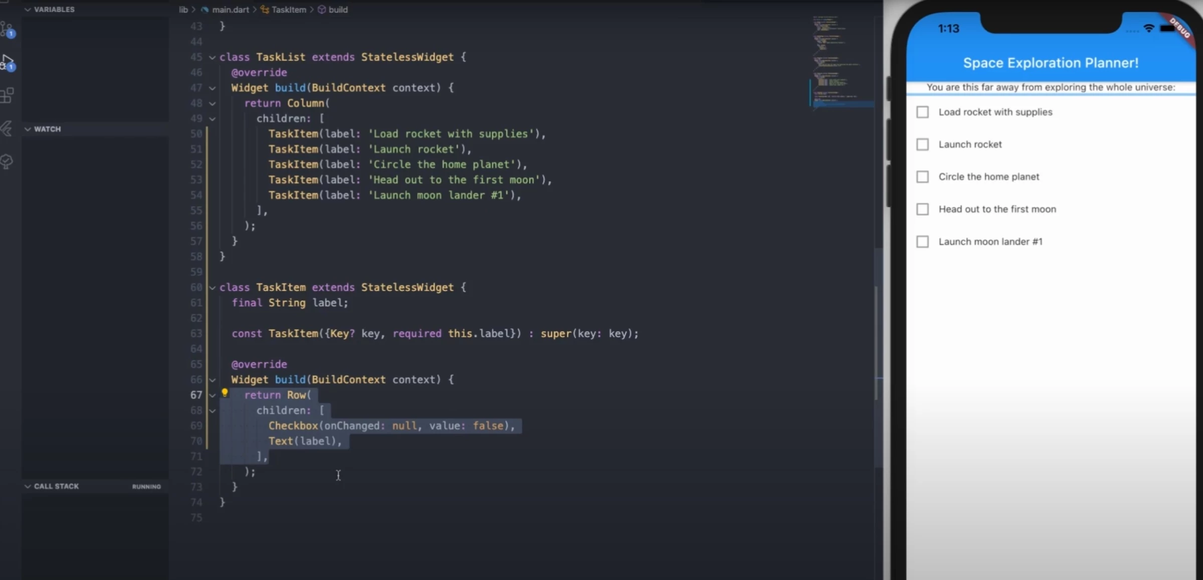 Image of Flutter’s UI Flutter user interface