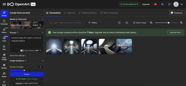 OpenArt dashboard OpenArt dashboard