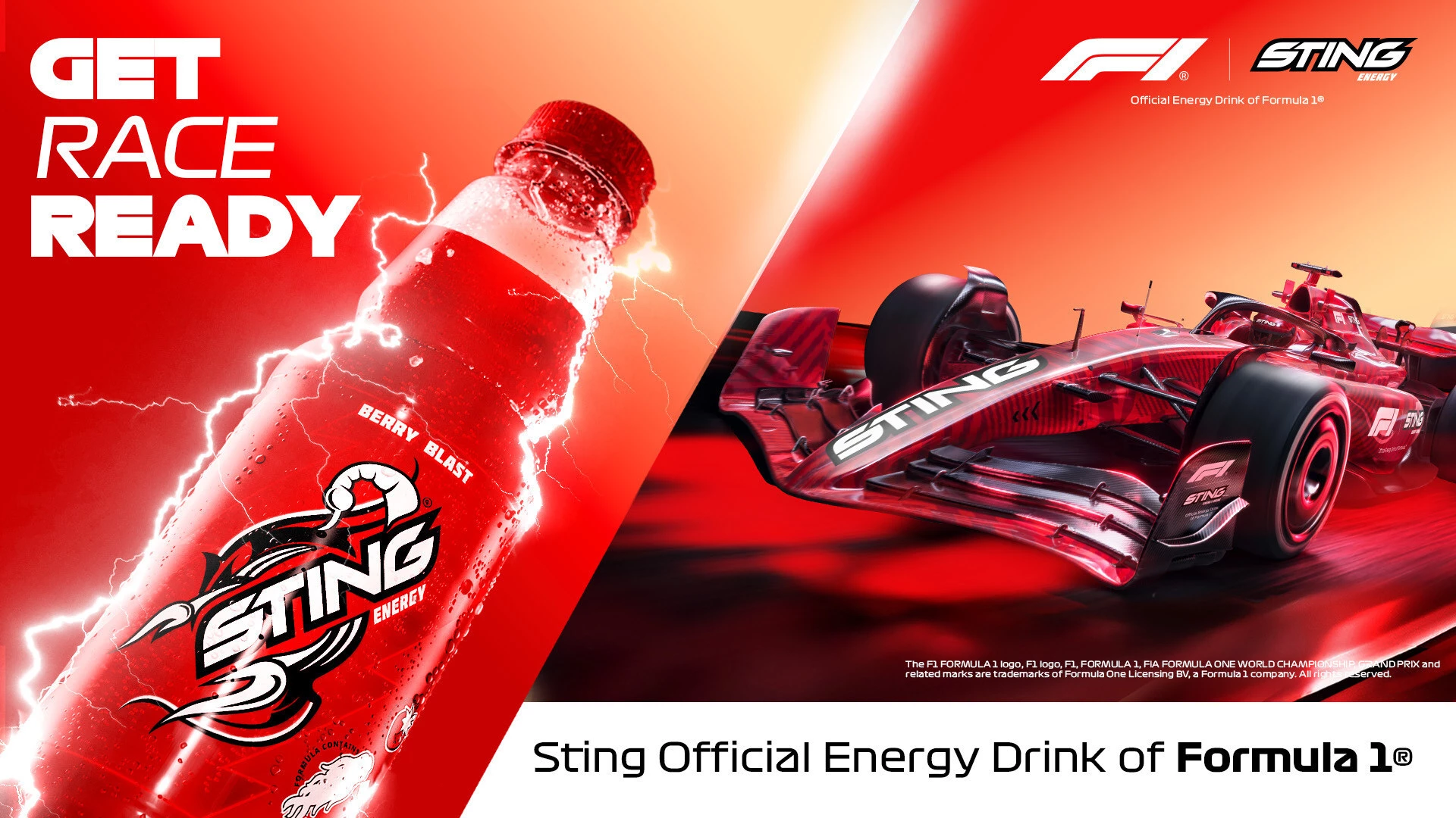 Sting Energy Launches as Official Energy Drink of Formula 1®