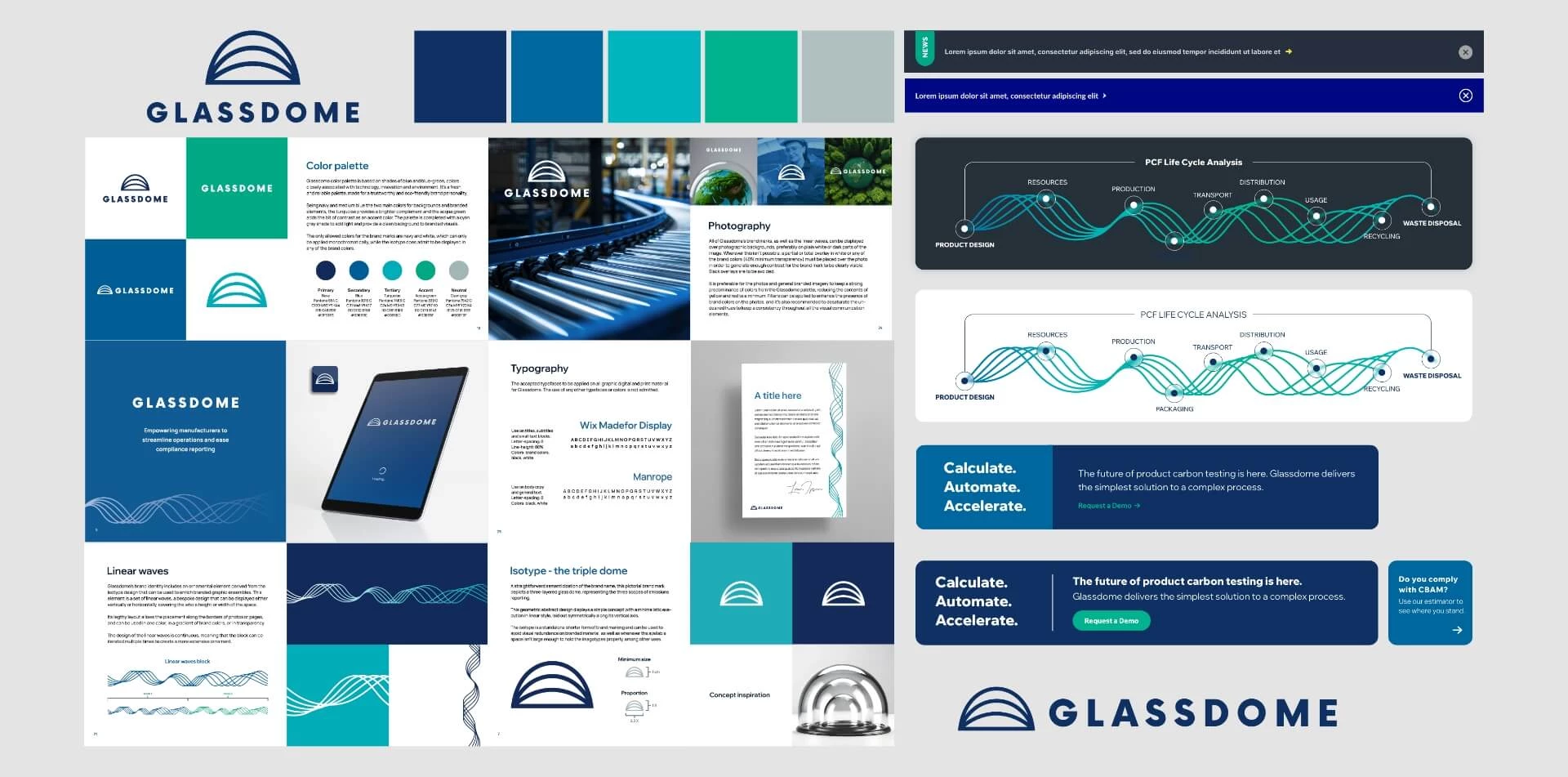 Glassdome’s Website Design Project | Source: Bop Design
