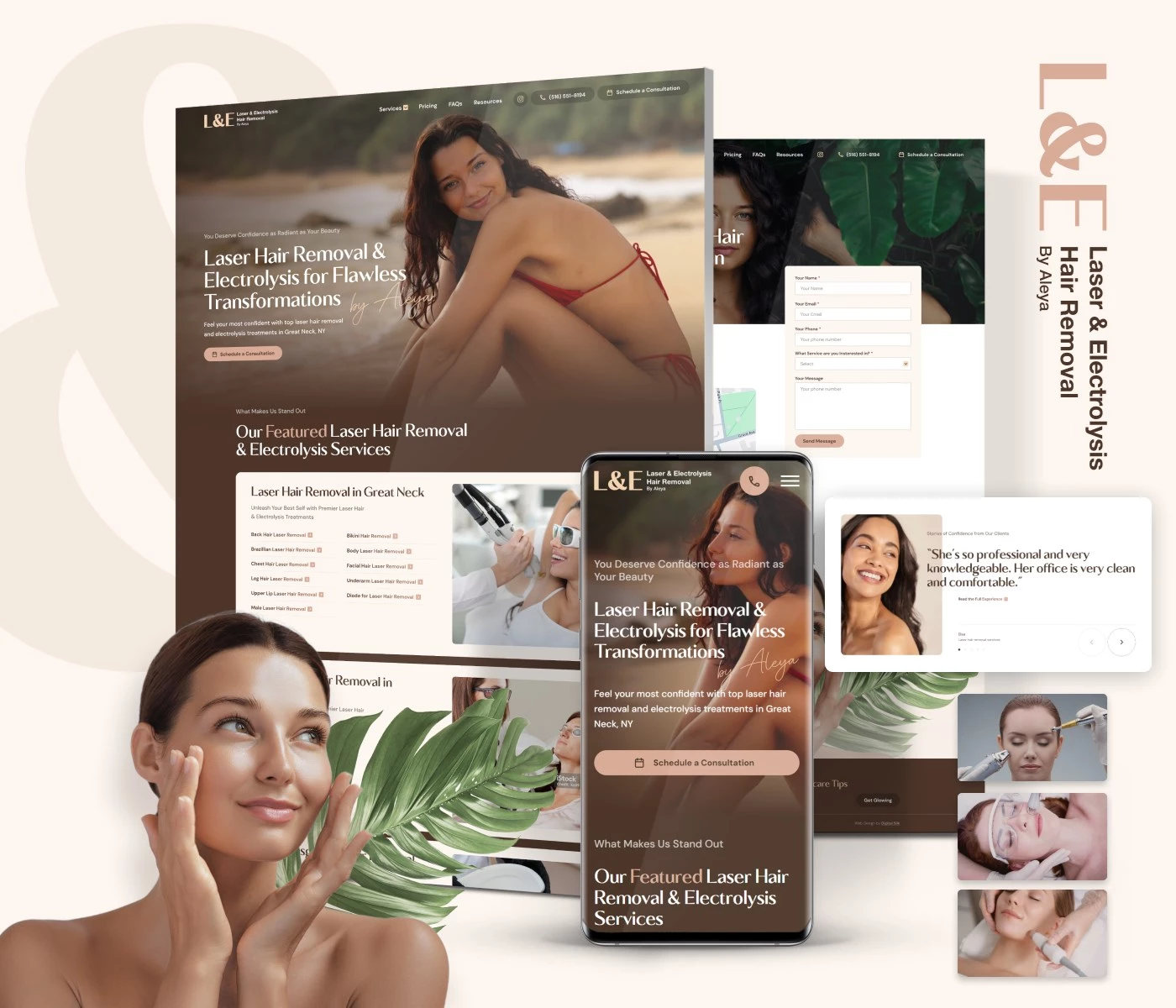 Laser by Aleya’s New Web Design