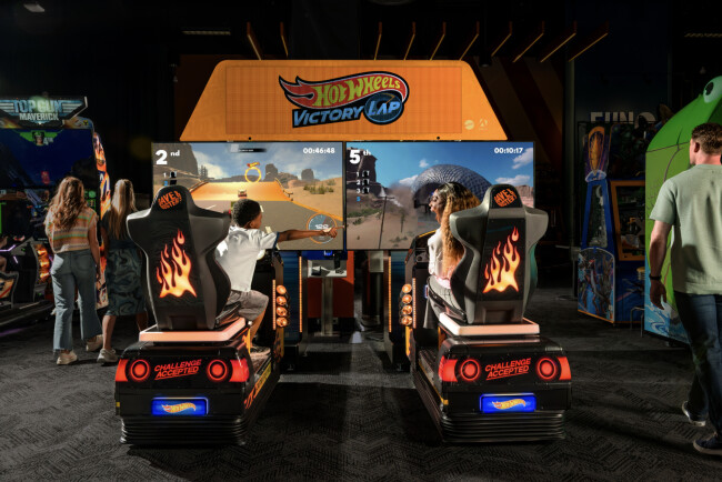 The "Hot Wheels Victory Lap" | Source: Dave & Buster's The "Hot Wheels Victory Lap" | Source: Dave & Buster's