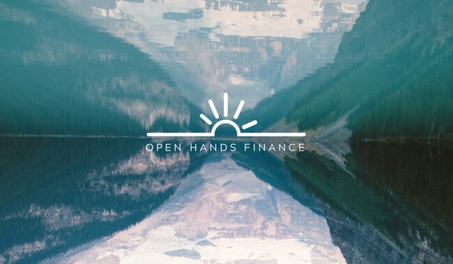 open hands finance logo design
