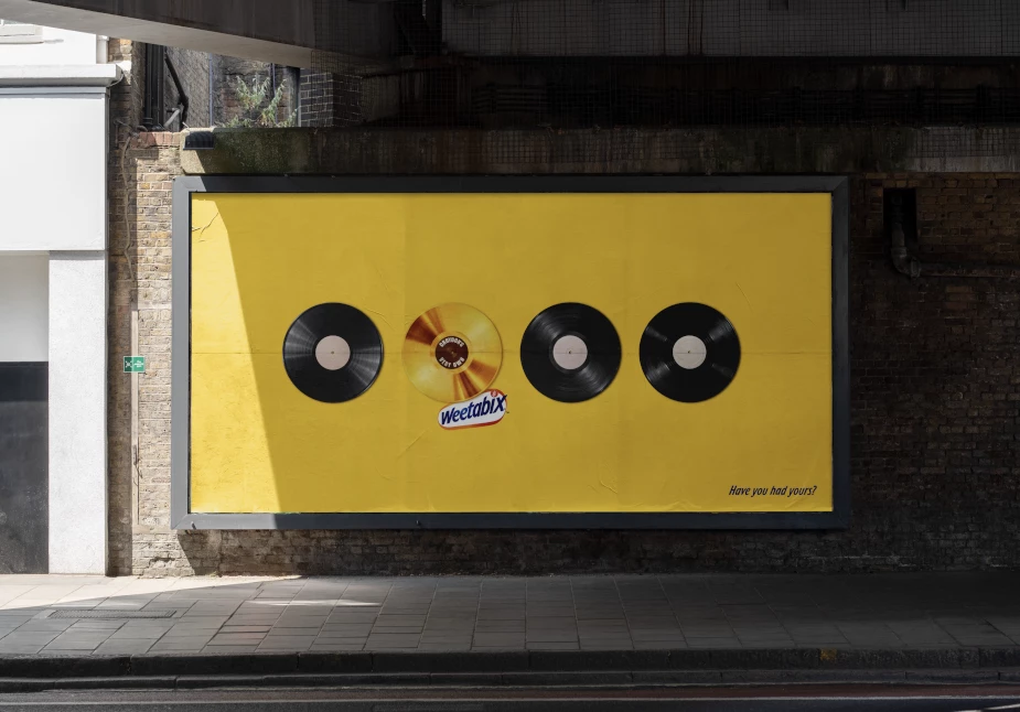 Weetabix's OOH Campaign Celebrating Raye | Source: BBH London