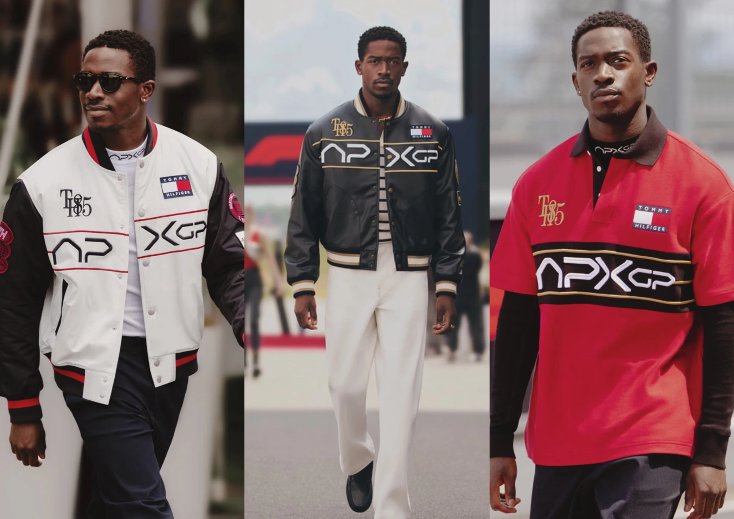 Damson Idris wearing pieces from the APXGP Collection