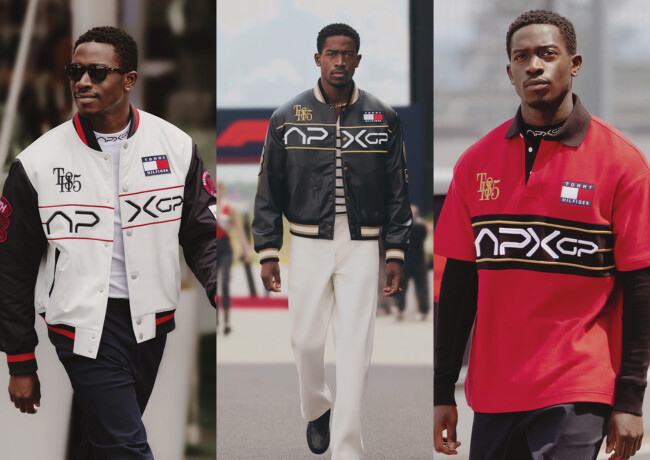 Damson Idris wearing pieces from the APXGP Collection