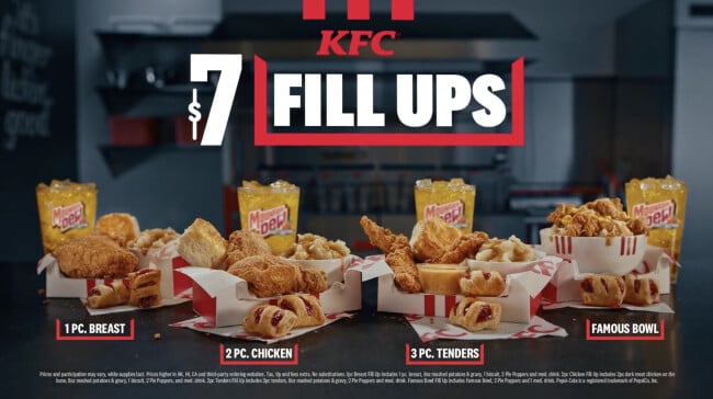 KFC's "Fill Up" Box | Source: KFC KFC's "Fill Up" Box | Source: KFC
