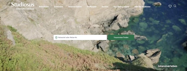 Studiosus Reisen homepage screenshot