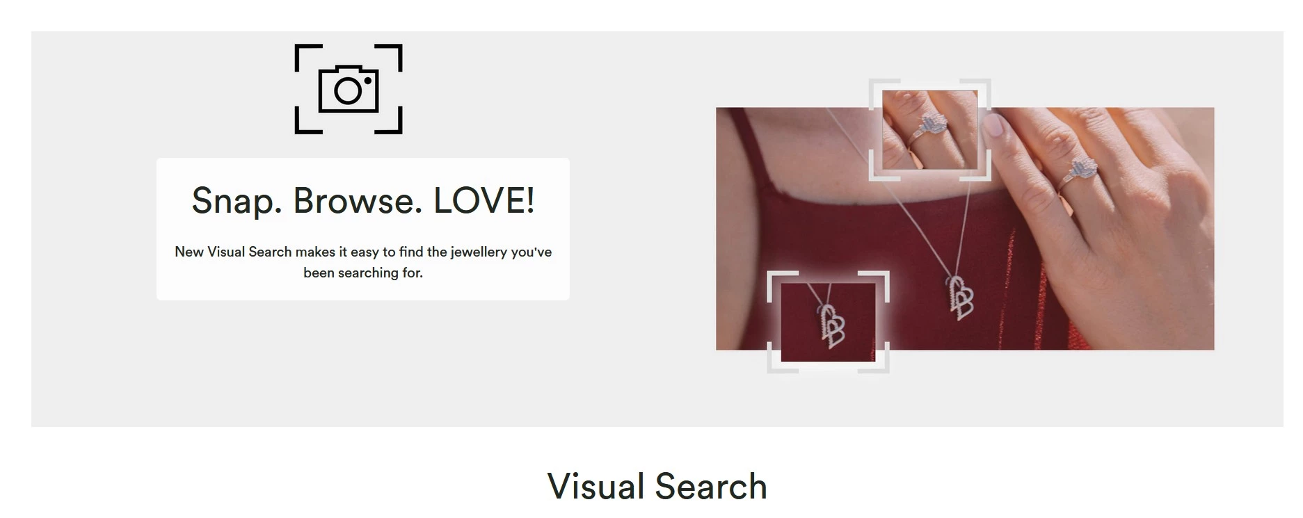 Visual search tool on H.Samuel