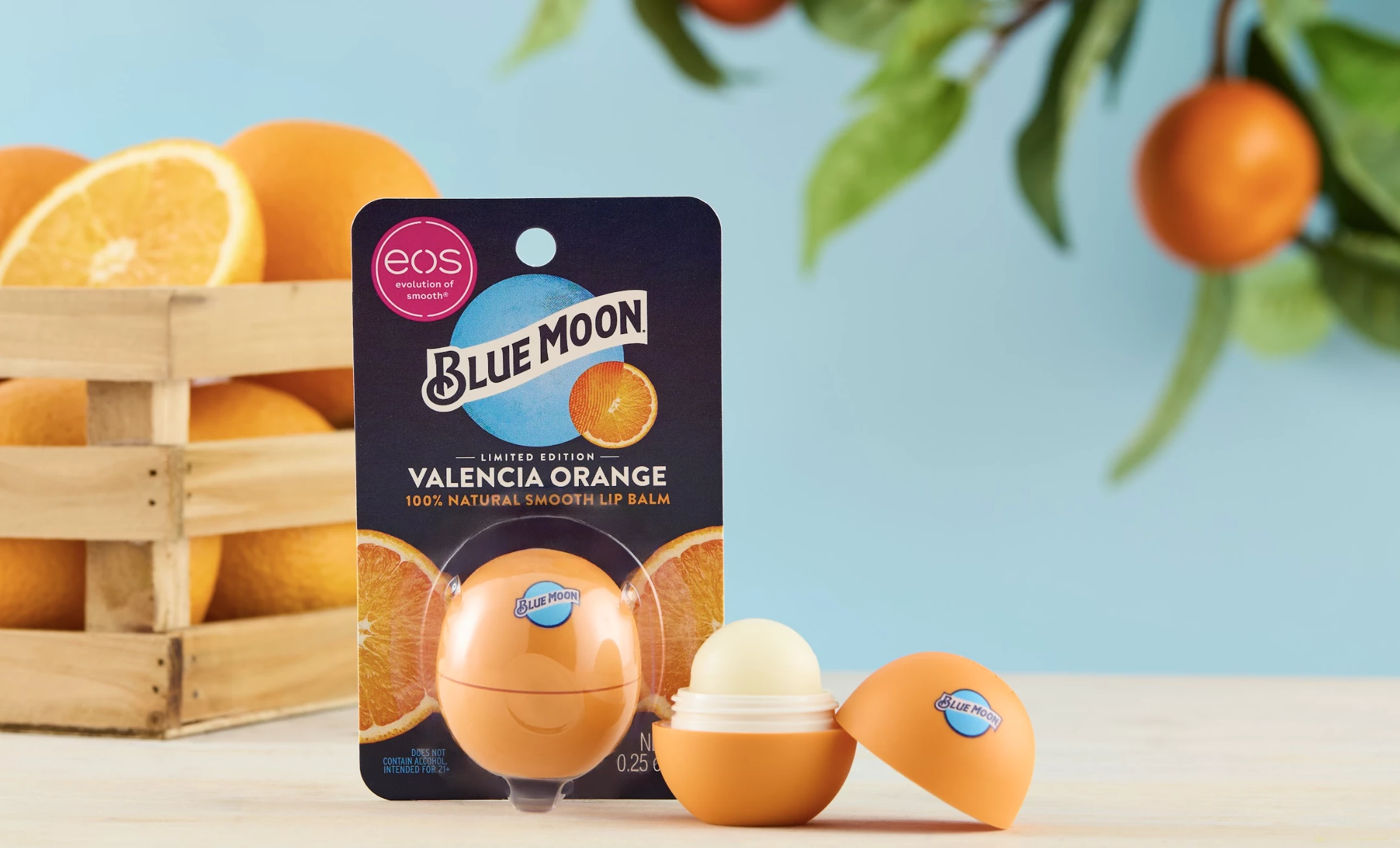 The new "Valencia Orange" lip balm | Source: Blue Moon