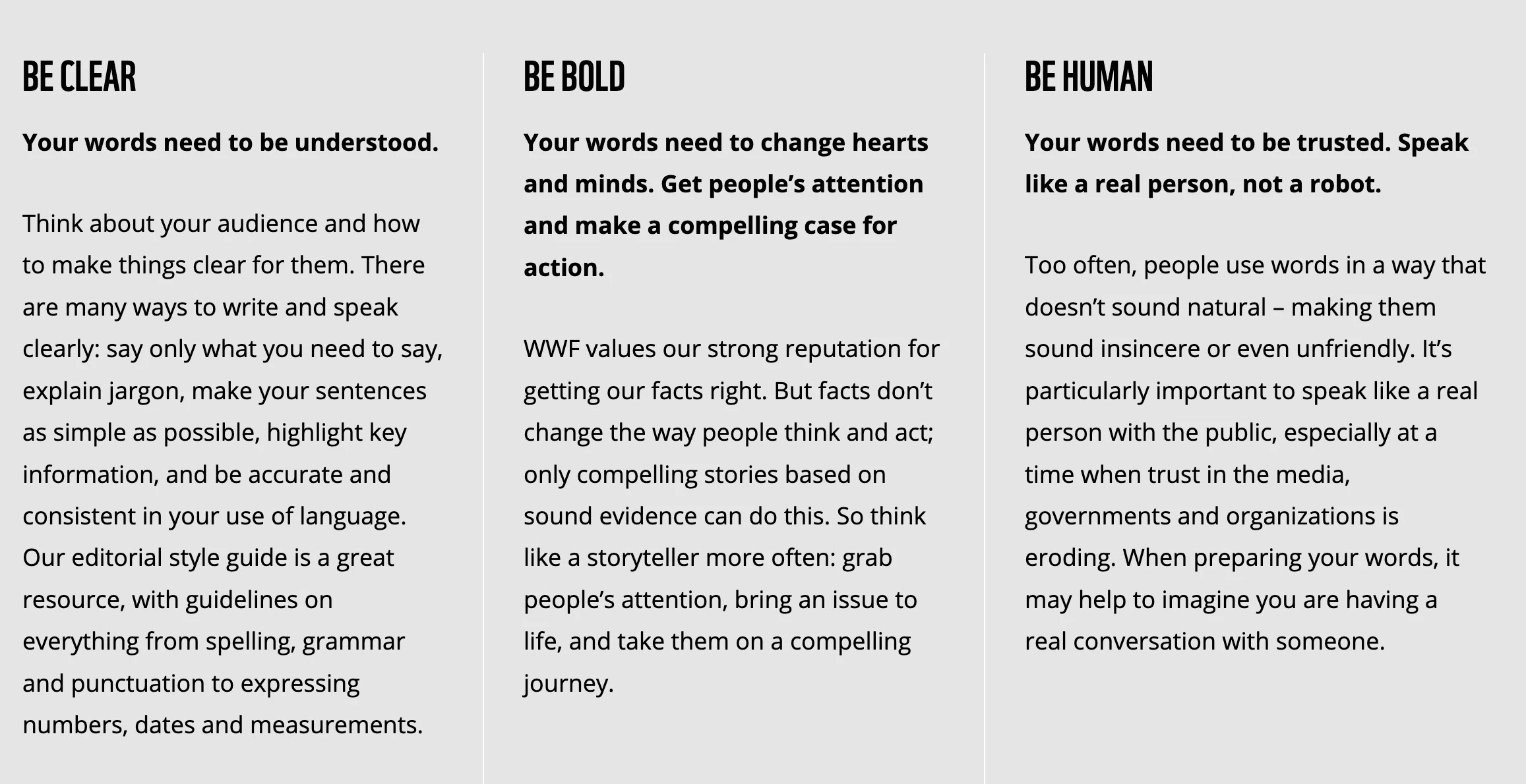 WWF’s Brand Guidelines