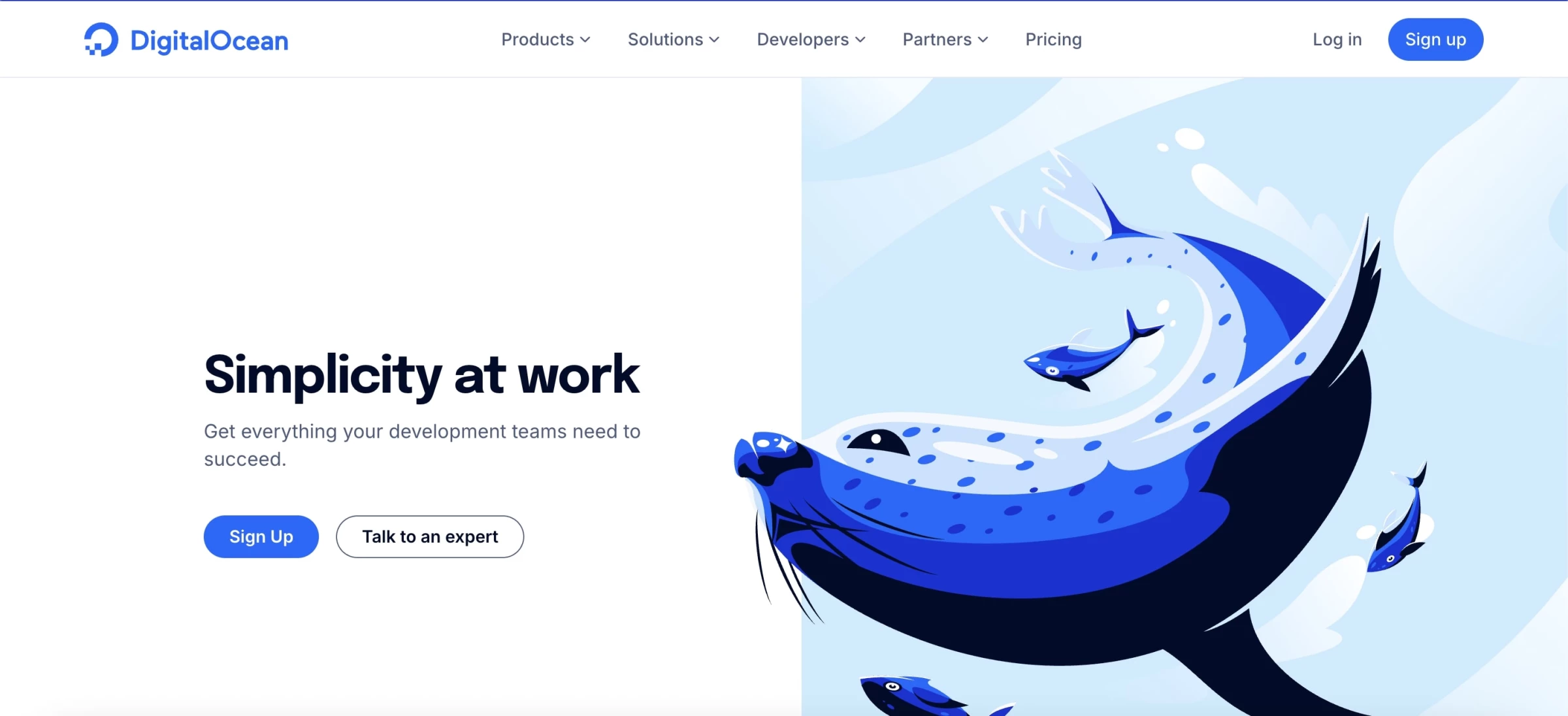 DigitalOcean Webpage