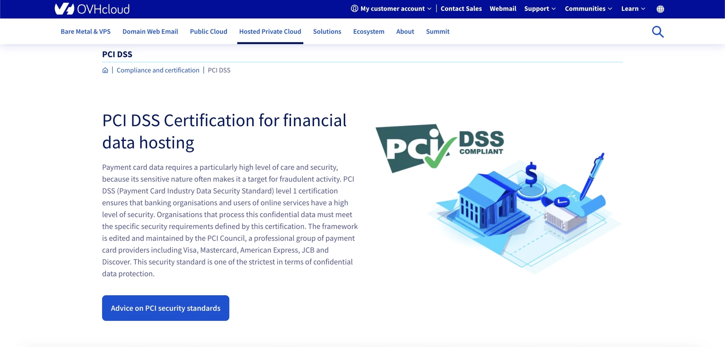 OVHcloud Webpage