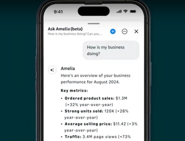 Amazon’s Amelia interface