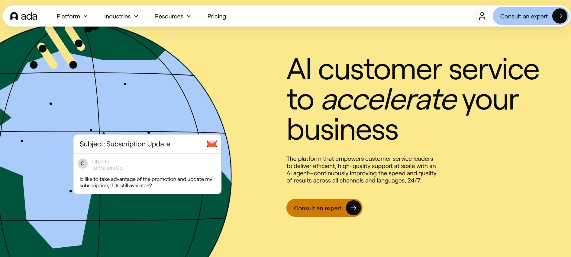 Ada homepage