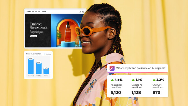 Adobe's LLM Optimizer can show metrics to gauge brand presence in AI search engines.
