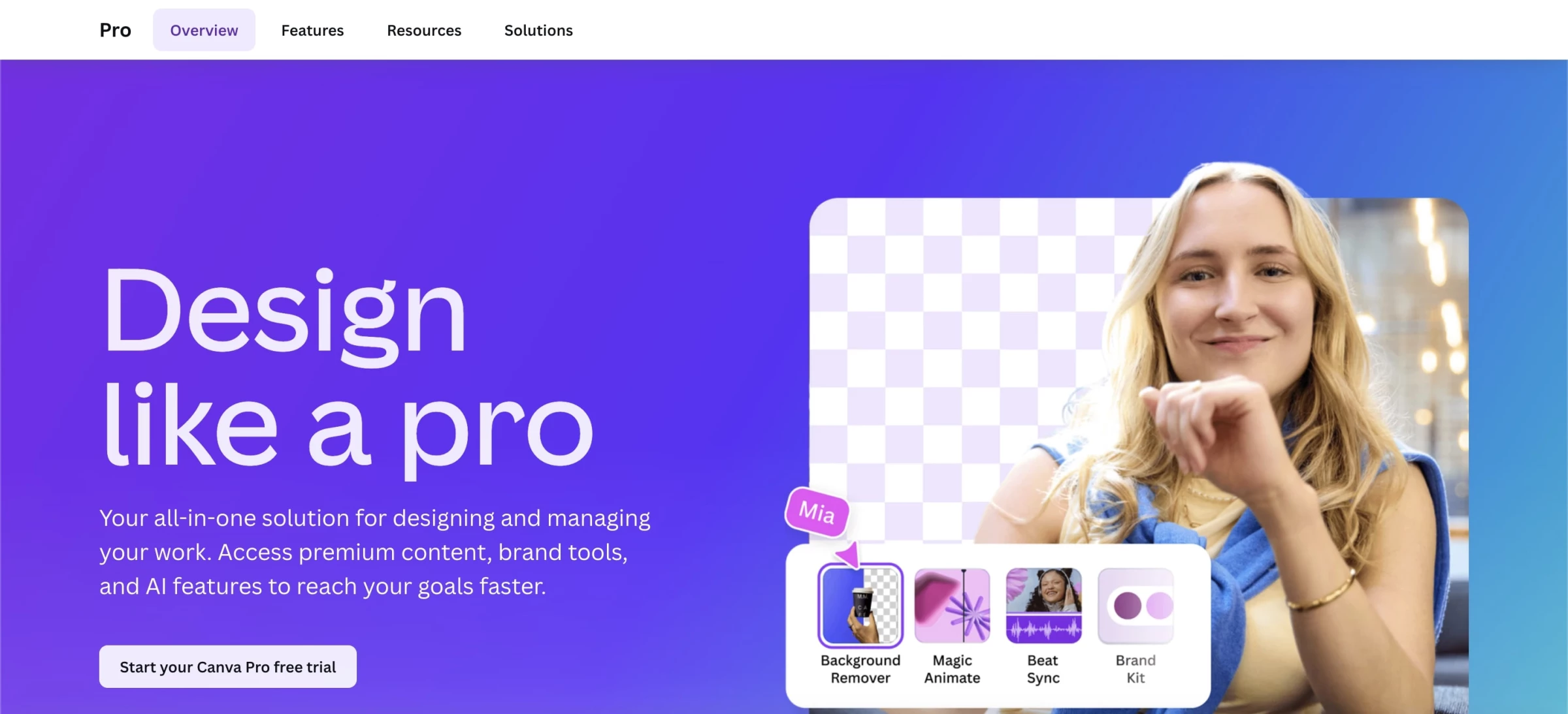 Canva Pro website
