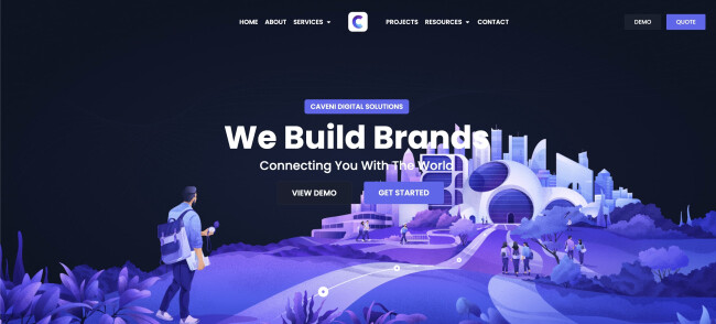 Caveni Digital Solutions Webpage