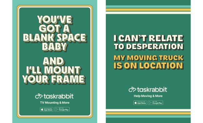 Taskrabbit's Lyrics-Inspired Summer OOH Campaign Taskrabbit's Lyrics-Inspired Summer OOH Campaign