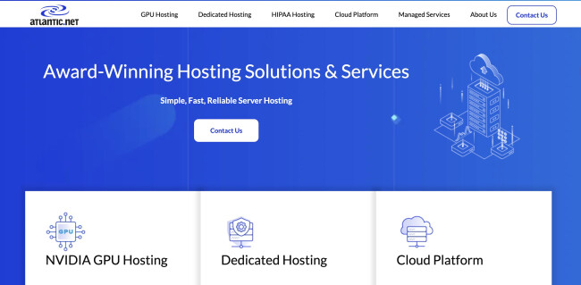 Atlantic.net Atlantic.net website
