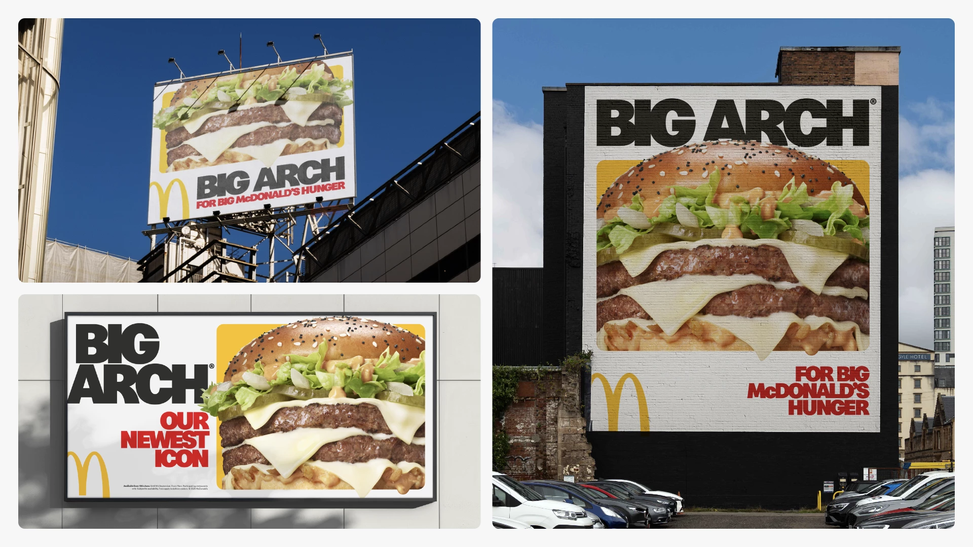 McDonald's UK Big Arch Burger OOH Campaign