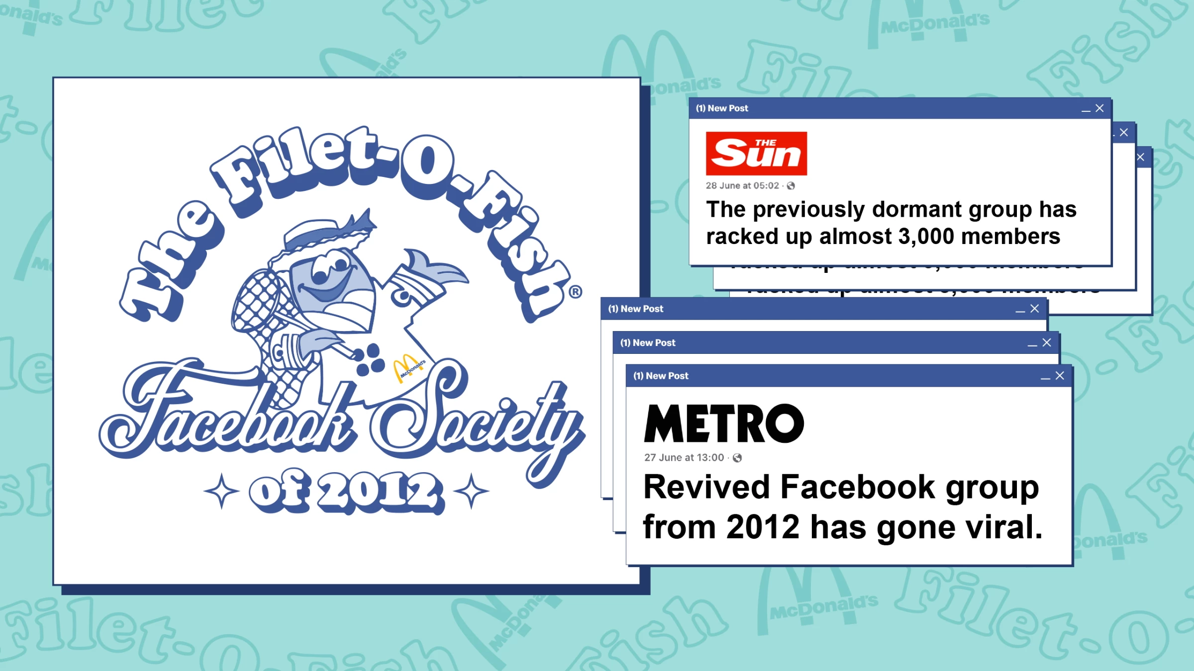 The Filet-O-Fish Facebook Society of 2012 Press Ads