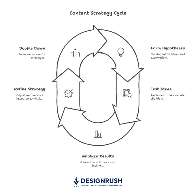 Optimized content strategy cycle. 
