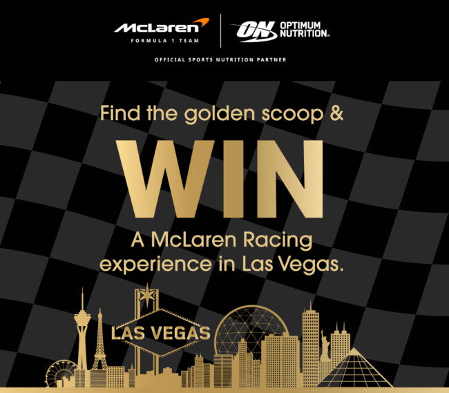 Optimum Nutrition's 'Golden Scoop' Giveaway Poster | Source: Optimum Nutrition