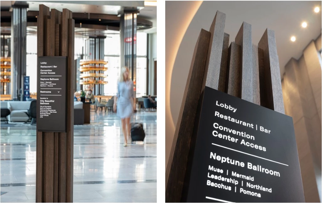 Loews Kansas City’s Wayfinding System | Source: Willoughby Design