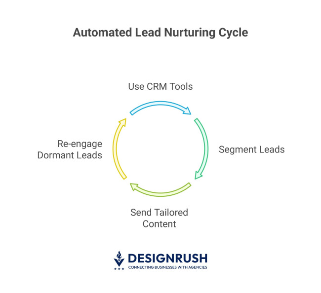 Automated lead nurturing cycle.