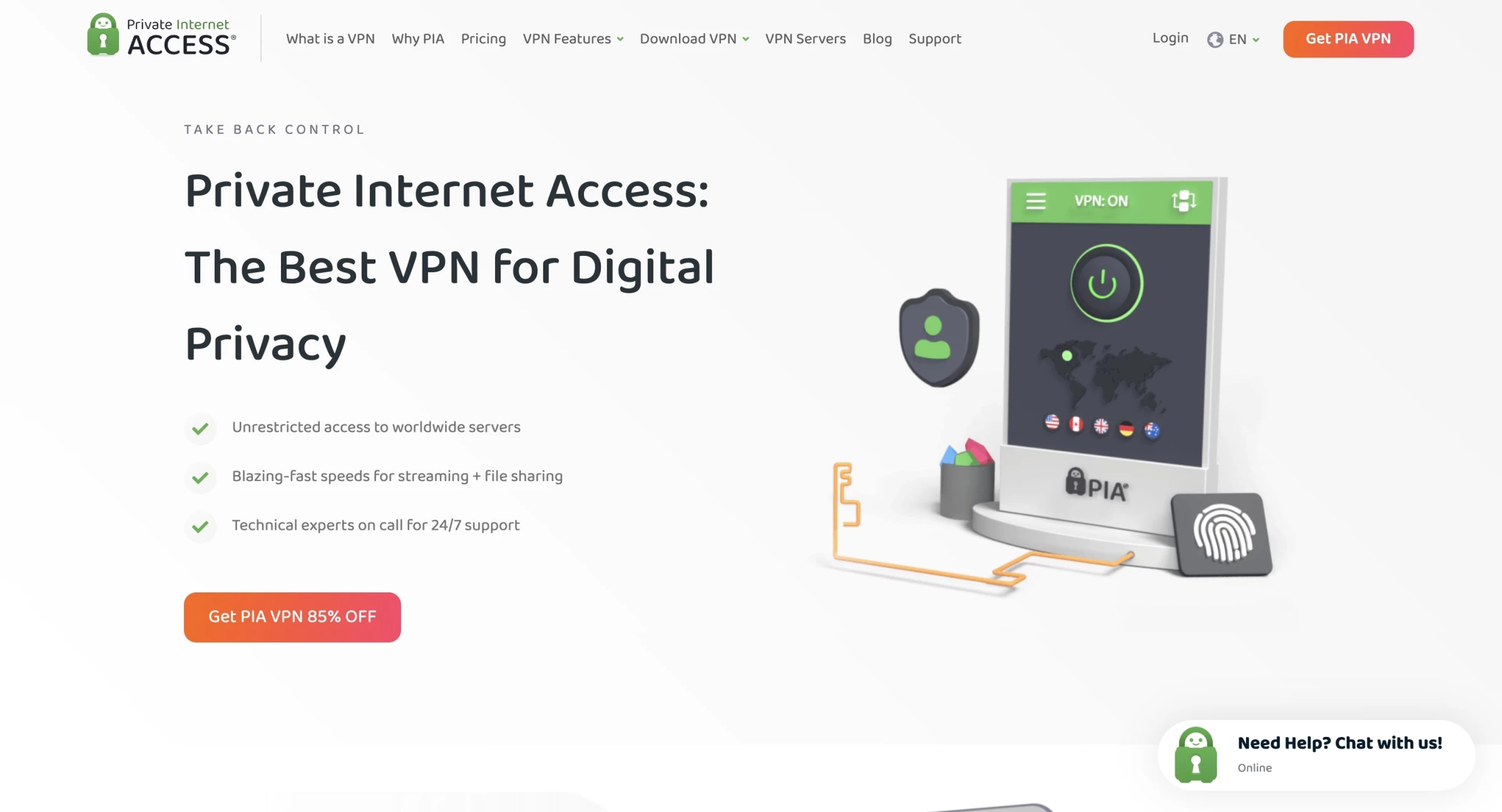 pia webpage