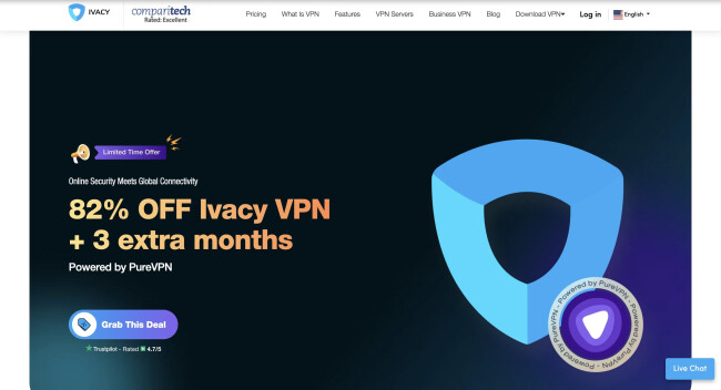 ivacy webpage