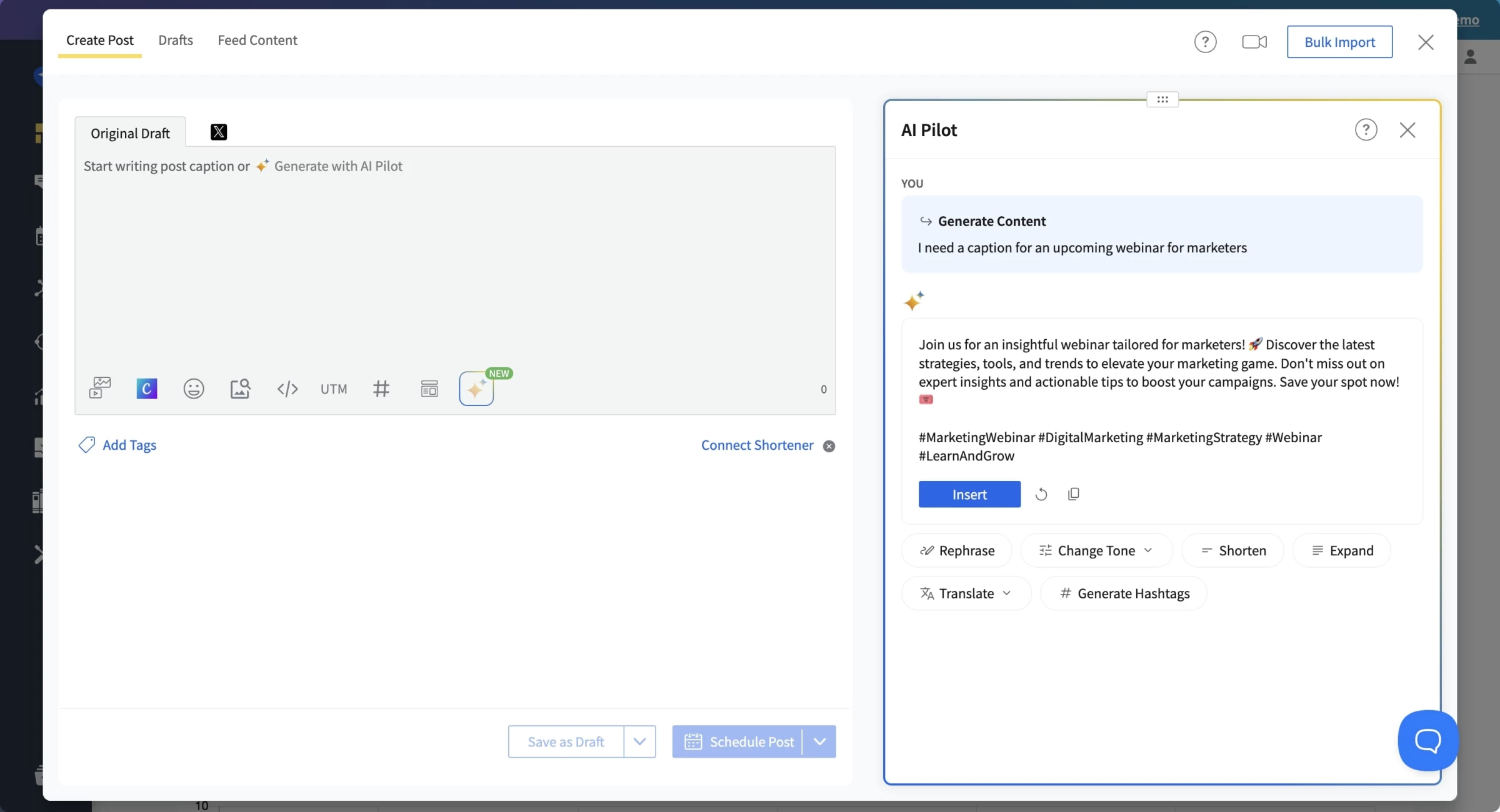 socialpilot dashboard