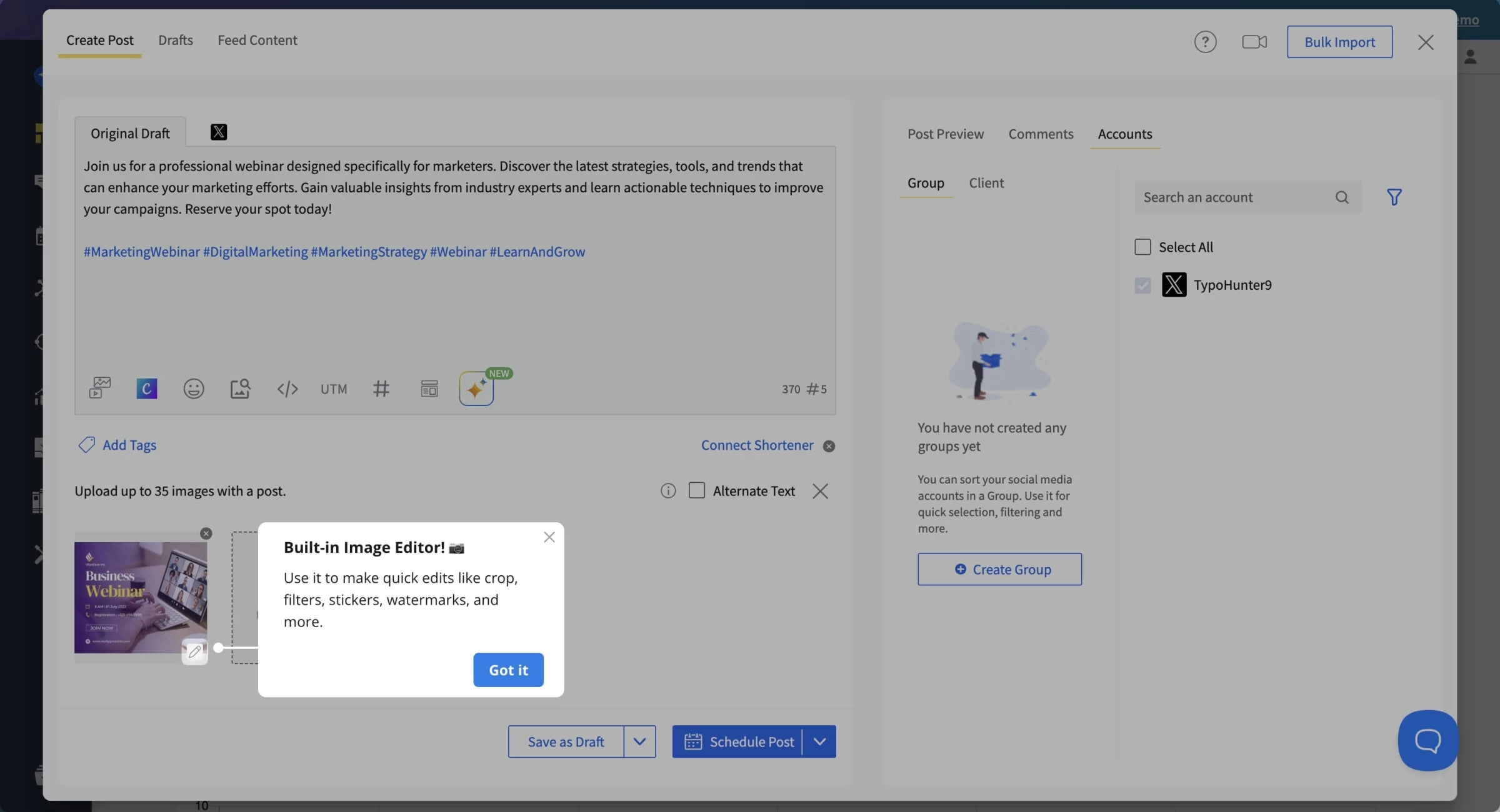 socialpilot post
