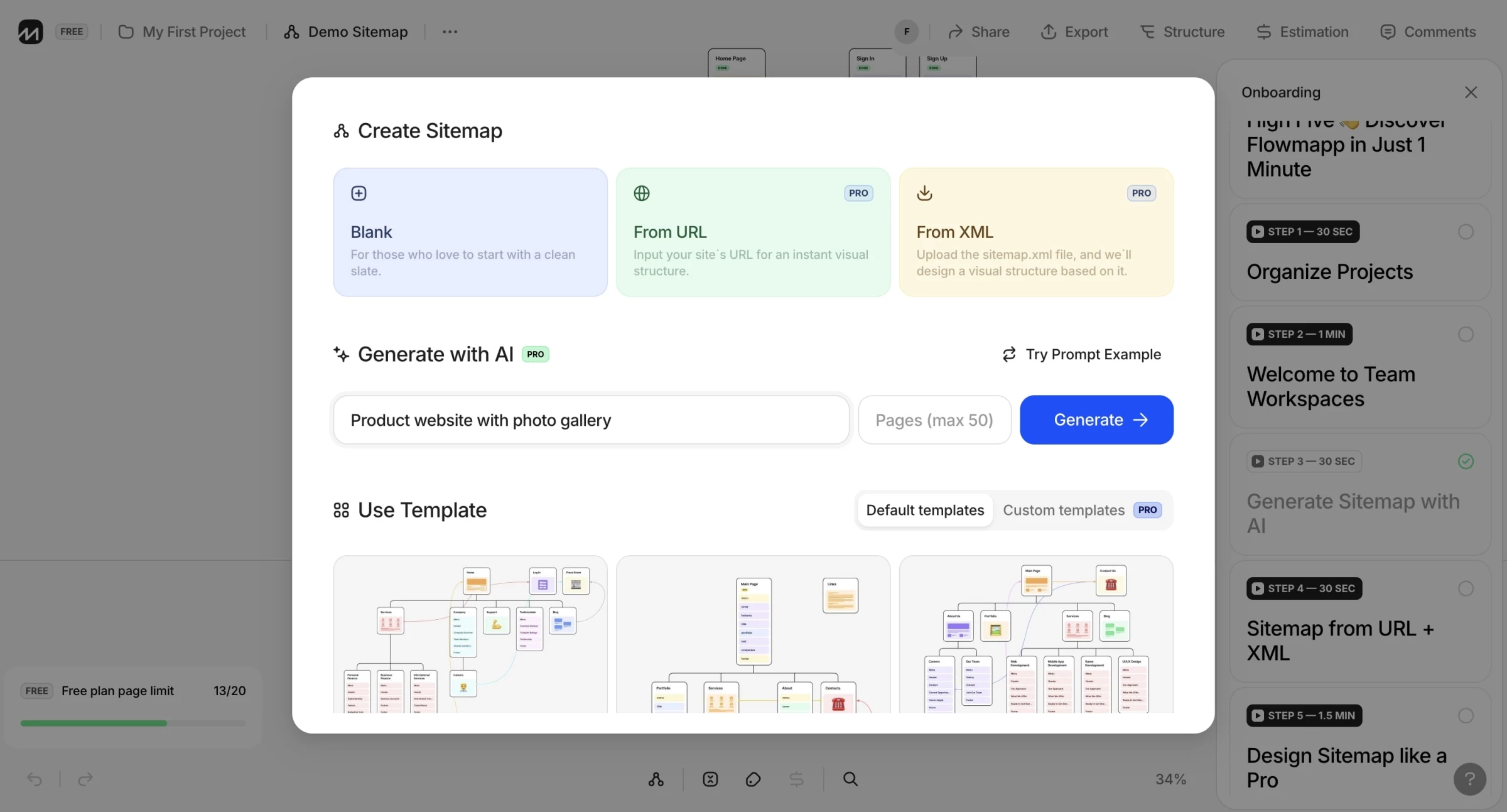 flowmapp dashboard
