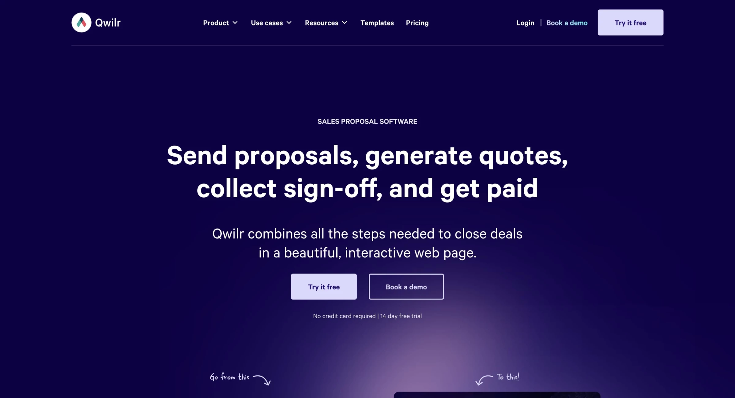 qwilr qwilr website