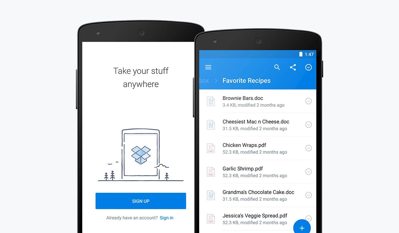 Dropbox mobile Dropbox mobile