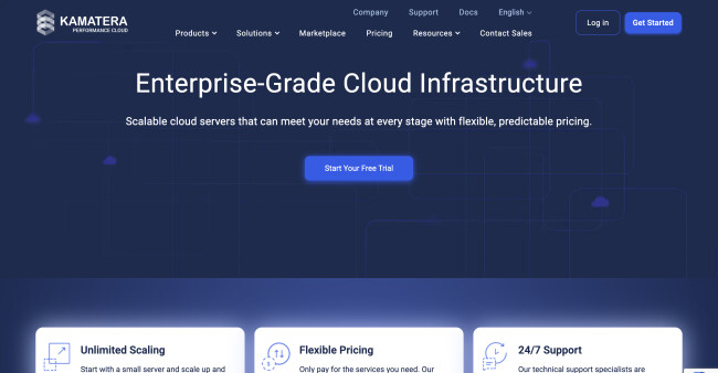 kamatera website